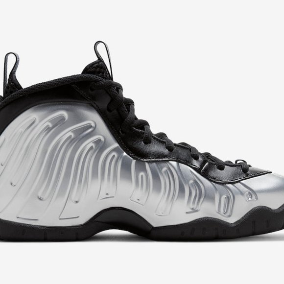 NEW Nike Air Little Posite Foamposite One Chrome Grade GS Youth CN5268 001 6Y - Picture 4 of 7